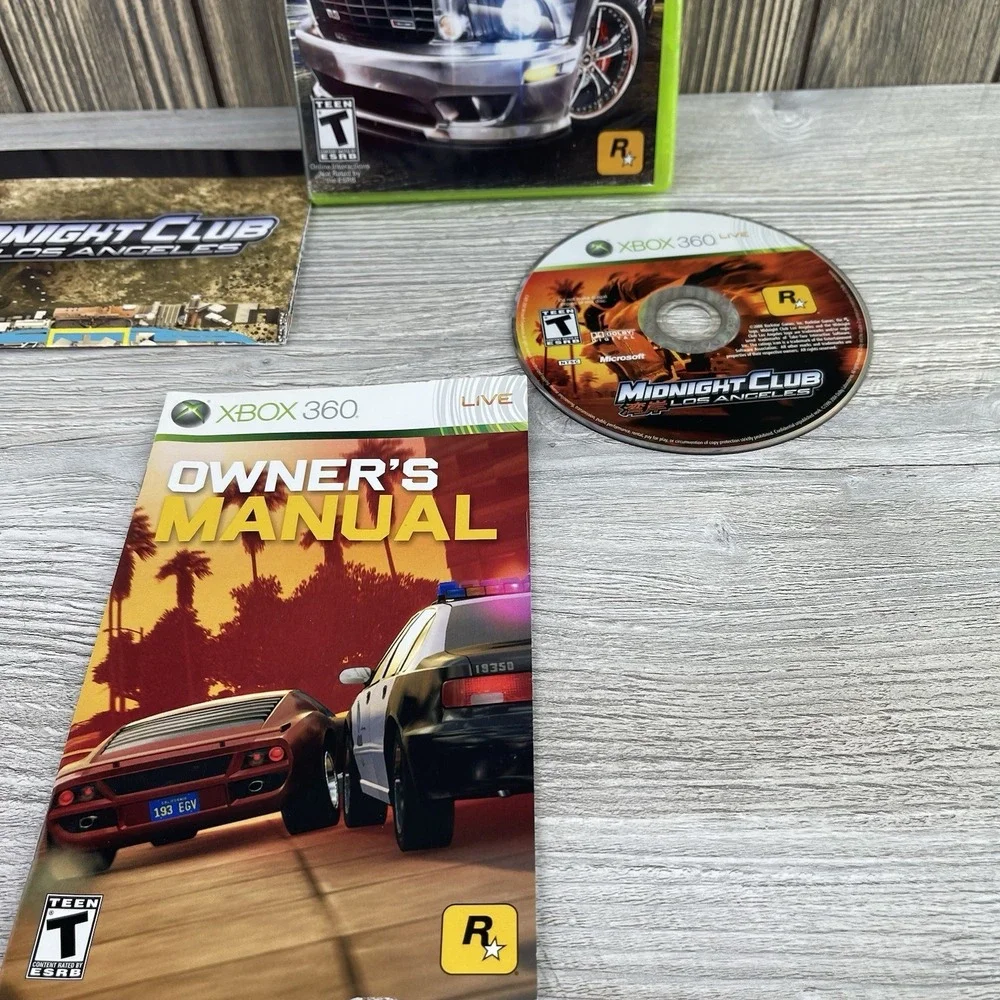 Midnight Club Los Angeles for Xbox 360 - CIB Complete w/ Manual & Map